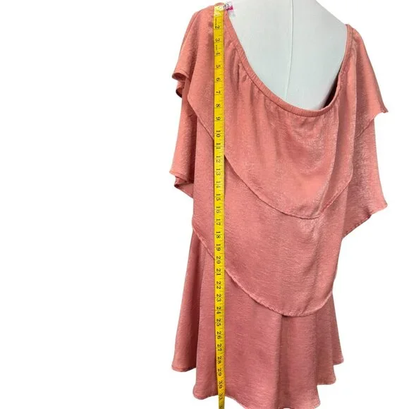 Show Me Your Mumu Copper Ruffle Romper Size Small